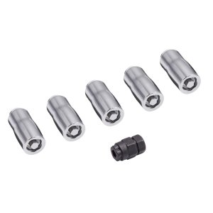 Jeep Wrangler JLU Lug Nuts - Rugged Ridge - Wheel Lock Nut Set M14-1.5 - Chrome - `18-`20